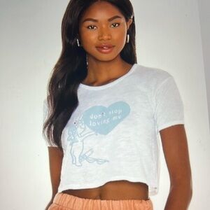 NWOT Boys Lie Crop Tee